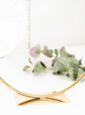 轻奢圆花瓶细口长颈花器客厅茶几饰品金色橱窗装饰摆件服装店干花