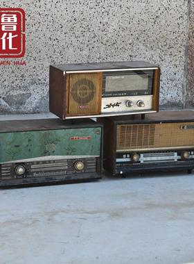 民俗老物件80年代收音机怀旧复古老式收音机装饰摆件影视作品
