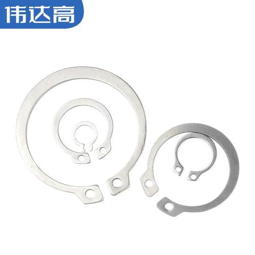 304不锈钢轴用C型扣环轴卡轴承轴用卡簧C型卡环弹性c形外卡簧GB89 - 图2