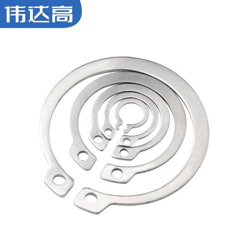304不锈钢轴用C型扣环轴卡轴承轴用卡簧C型卡环弹性c形外卡簧GB89 - 图1