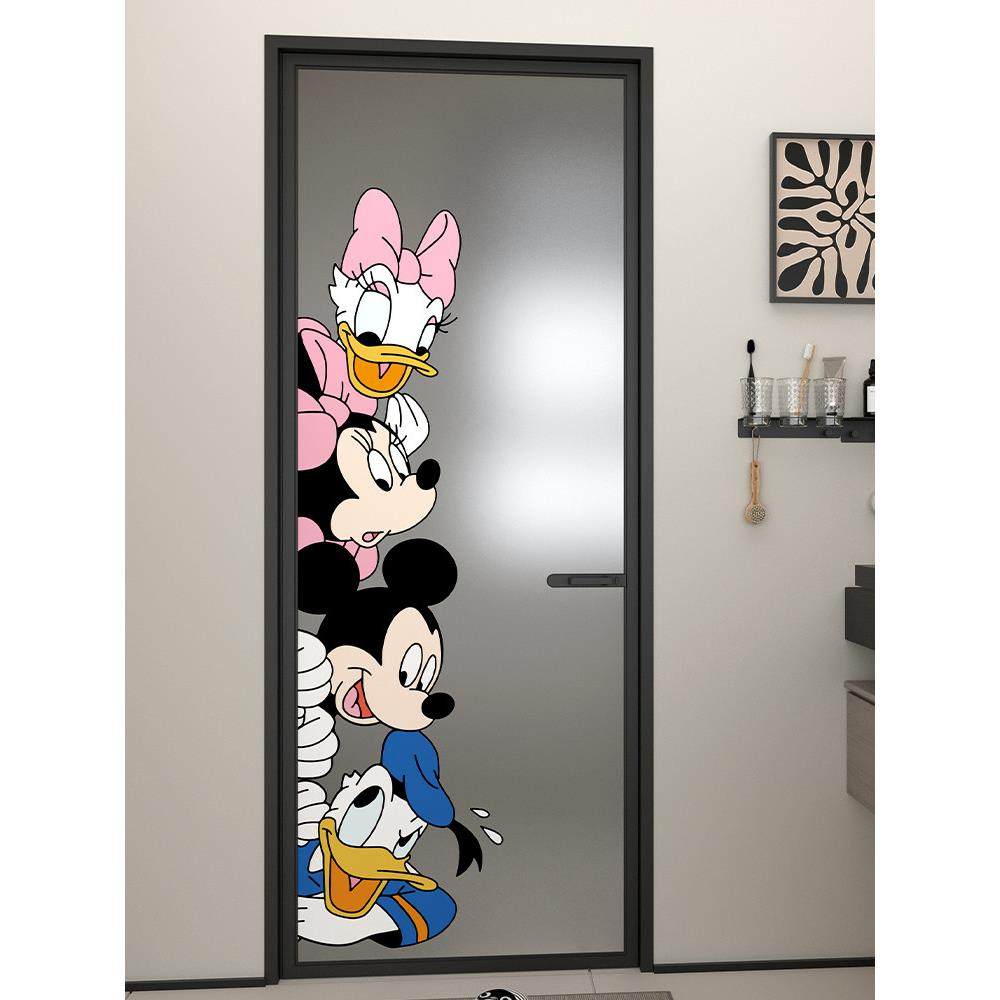 卡通玻璃贴膜浴室浴室门窗格栅透光防窥视厕所门静电膜,淘宝优惠券,粉丝福利购,淘宝优惠卷