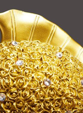 年年有余金鱼摆件乔迁新居礼品高档大气创意轻奢家居饰品玄关酒柜