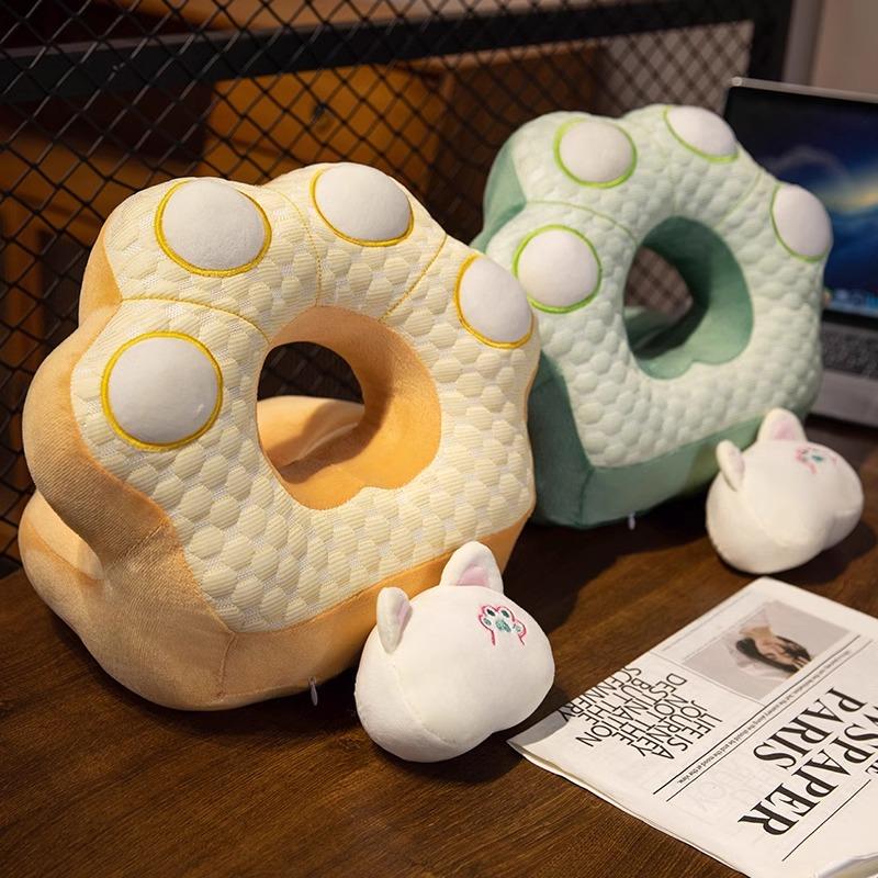 猫爪午睡枕趴睡枕小学生一年级学校午休神器趴枕儿童抱枕睡觉枕头 - 图3