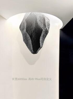 彷真吊挂石头室内悬吊式天花板悬挂悬浮石空间装扮商场展厅假石头