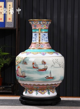 中艺堂《丝路风情瓷王双尊》陶瓷