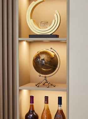 轻奢艺术地球仪装饰品摆件客厅电视柜书架办公室创意家居桌面摆设