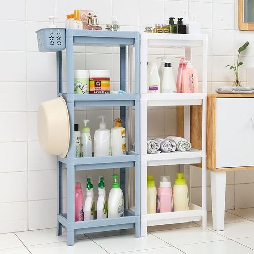多层浴室置物架卫生间脸盆架洗手间厕所三角架收纳架子落地储物架 - 图1