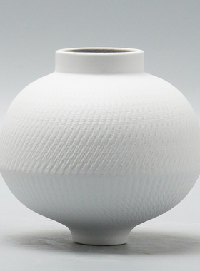 新中式创意家居陶瓷小摆件客厅插花花器瓷器装饰品酒柜办公桌摆设