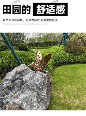 304不锈钢镜子鸟动物装饰品草坪花园景观户外定制艺术装饰雕塑