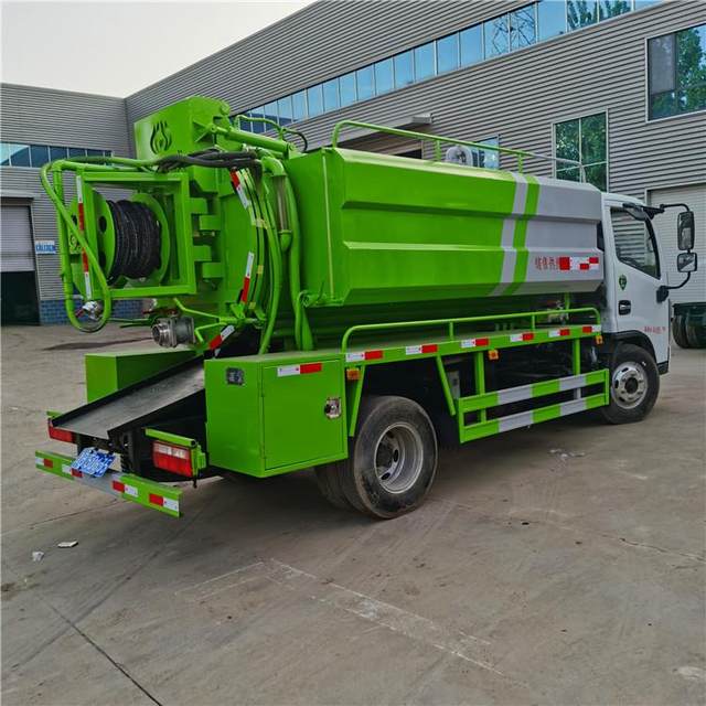 Dongfeng large high-pressure sewage cleaning and sanitation truck, sewage cleaning and dredging truck, 5-meter cleaning and sanitation truck, municipal sanitation