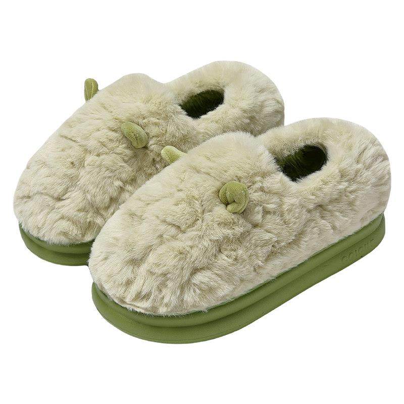 棉拖鞋女士冬季包跟家居室内2025新款厚底毛绒带后跟月子棉鞋女款,淘宝优惠券,粉丝福利购,淘宝优惠卷