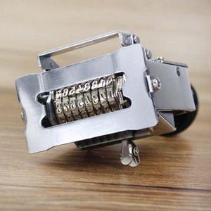 三木9/10/12位全金属自动号码机手动日期打码机编号打号器页码机