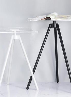 杂志翻页架摆件桌面轻奢金属亚克力落地三脚大书籍画册展示阅读架