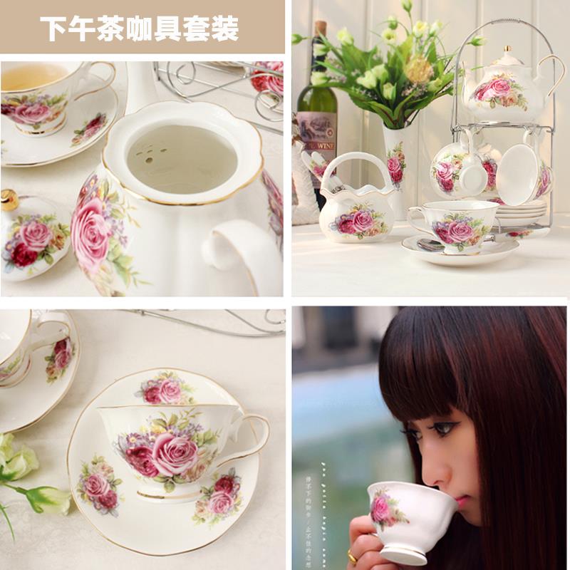 European ceramic cup set English afternoon tea household coffee set tea set wedding gift set light luxury