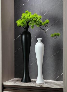 乔迁新居装饰玄关造景花瓶摆件简约轻奢客厅仿真花花插树脂工艺品