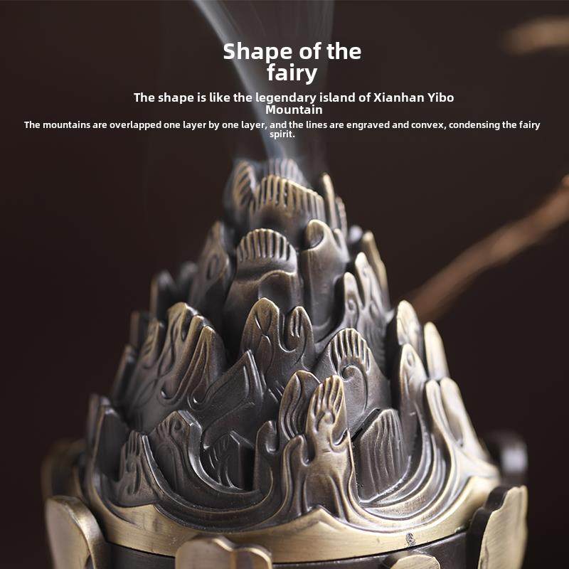 彷古汉代金铜博山炉纯铜青铜香炉家用室内香炉沉香檀香香炉,淘宝优惠券,粉丝福利购,淘宝优惠卷