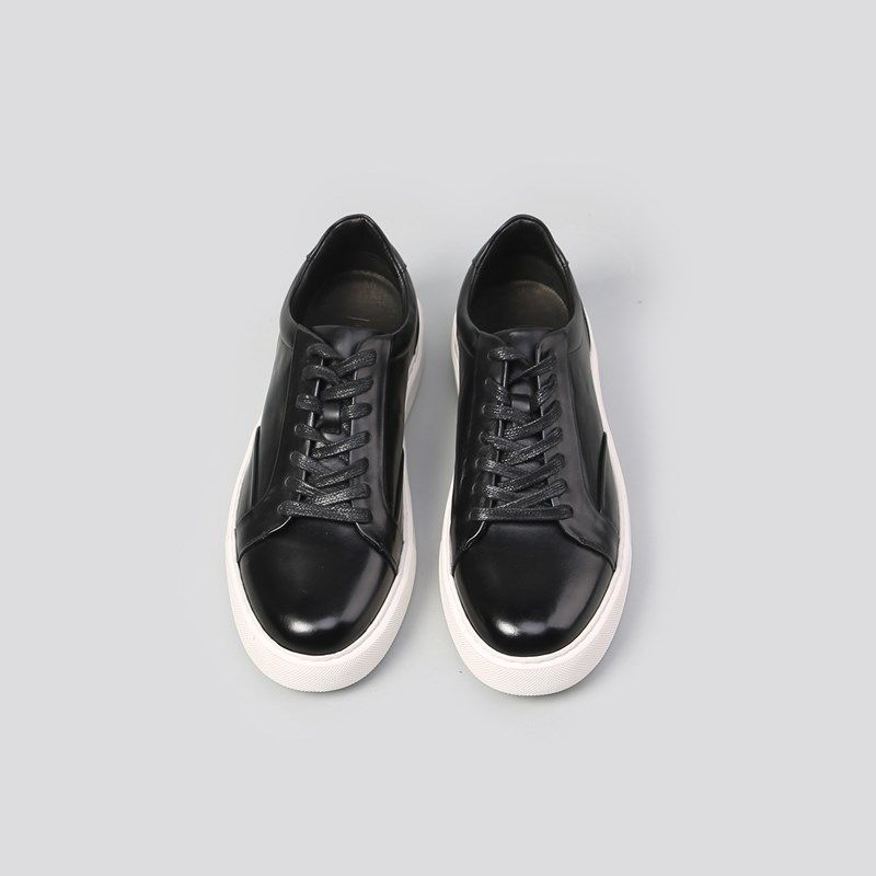 2025新款真皮头层牛皮休闲板鞋男潮厚底增高运动百搭小黑鞋子吸汗,淘宝优惠券,粉丝福利购,淘宝优惠卷