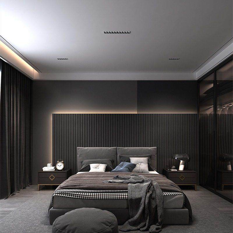 LED格栅线条灯家用无主灯暗装多眼嵌入式客厅方形长条五十头射灯,淘宝优惠券,粉丝福利购,淘宝优惠卷