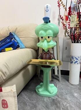 章鱼哥超大托盘电视柜沙发旁边落地装饰搬家乔迁新居开业礼物摆件