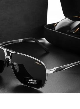 日本进口日夜两用偏光太阳眼镜男士司机太阳眼镜抗UV高清钓鱼驾驶