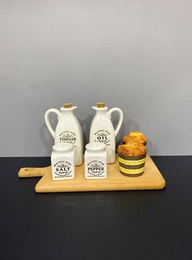 北欧样板间厨房台面桌面装饰托盘展厅饰品菜板厨具橱柜花器摆件