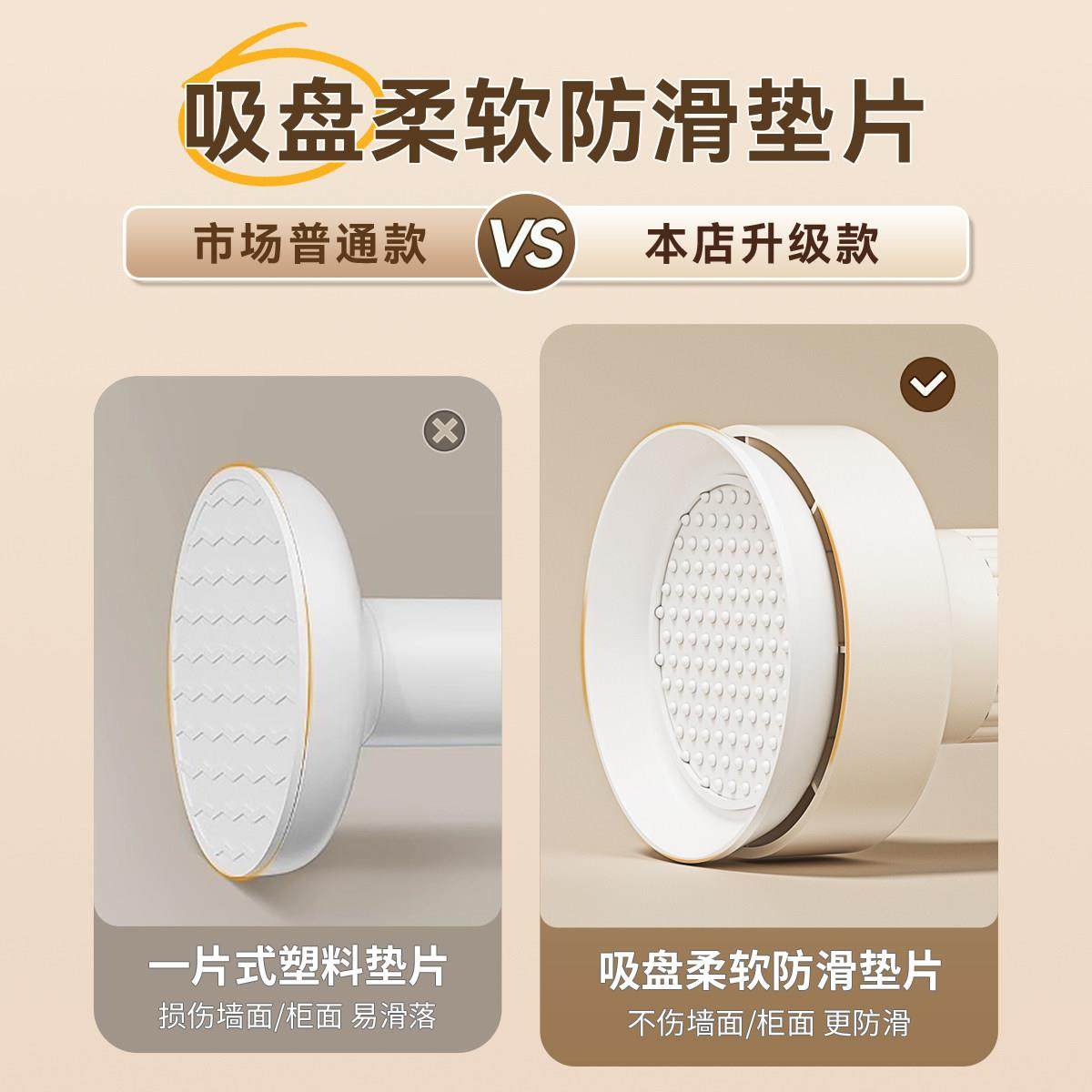 免打孔窗帘杆免钉加粗浴帘杆晾衣杆衣架不锈钢杆子衣柜伸缩杆伸缩,淘宝优惠券,粉丝福利购,淘宝优惠卷