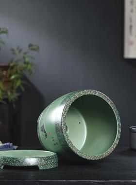 精致紫砂花盆网红花卉绿色植物盆景兰花花盆Clivia花盆阳台古董室