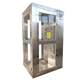 Corner air shower room straight inlet and side outlet air shower channel single stainless steel air shower door purification dust-free workshop human shower room