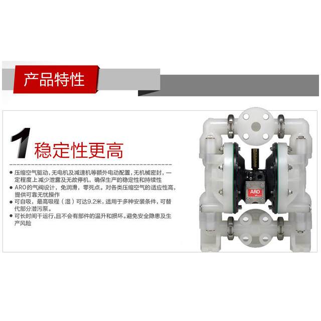 Ingersoll Rand 66613-344-pneumatic diaphragm pump 66614-444-polypropylene 1.5-inch pump