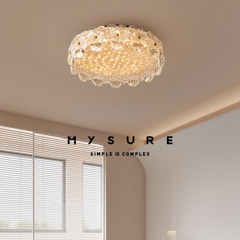 美元素法式中古风卧室吸顶灯高级感2025新款现代简约大气轻奢护眼-图2