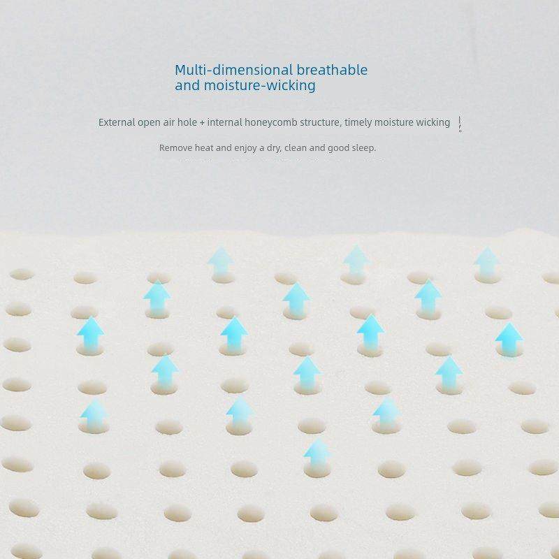 Nittaya泰国天然乳胶枕头家用进口颈椎枕按摩枕美容保健枕护肩枕,淘宝优惠券,粉丝福利购,淘宝优惠卷