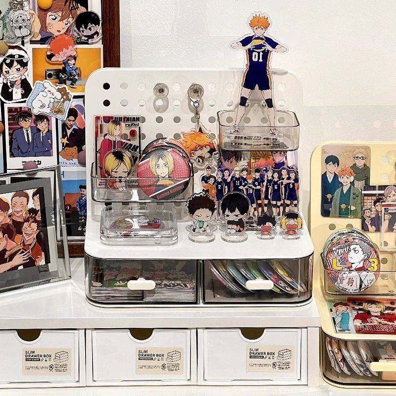 桌面收纳盒谷子小痛柜吧唧展示支架桌面抽屉小卡收纳展示盒,淘宝优惠券,粉丝福利购,淘宝优惠卷