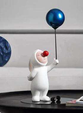 简约轻奢气球兔子电视柜入户玄关装饰家居摆件客厅乔迁新居礼物