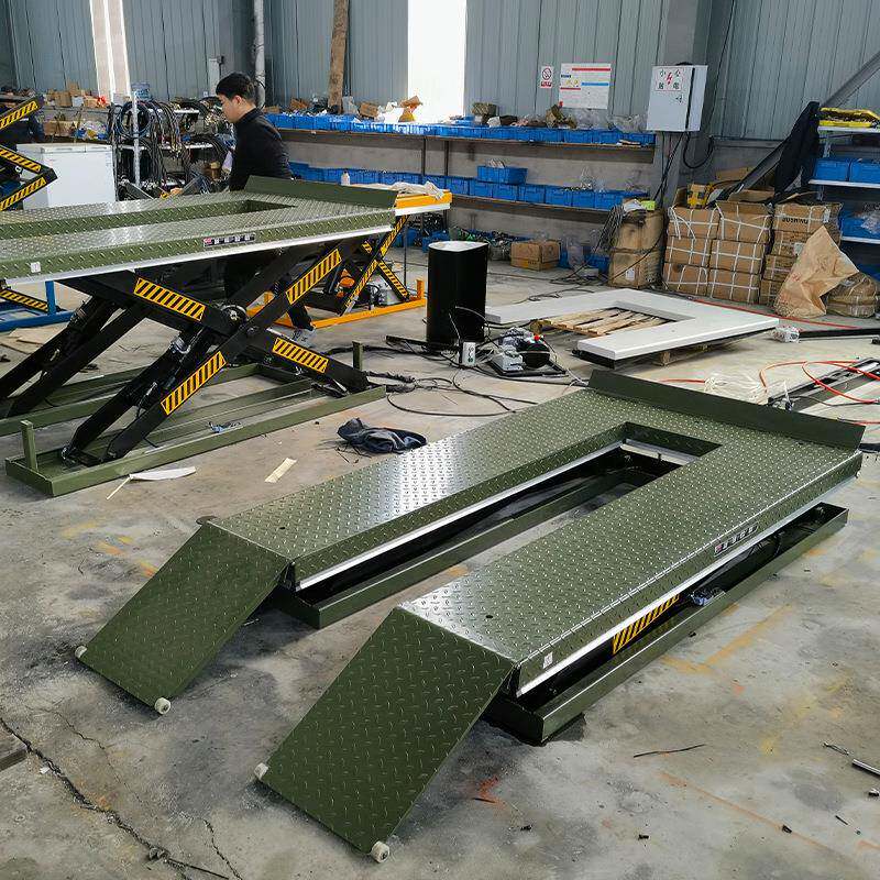 四轮摩托车升降平台货物起重装卸升降机剪刀式举升机 - 图1