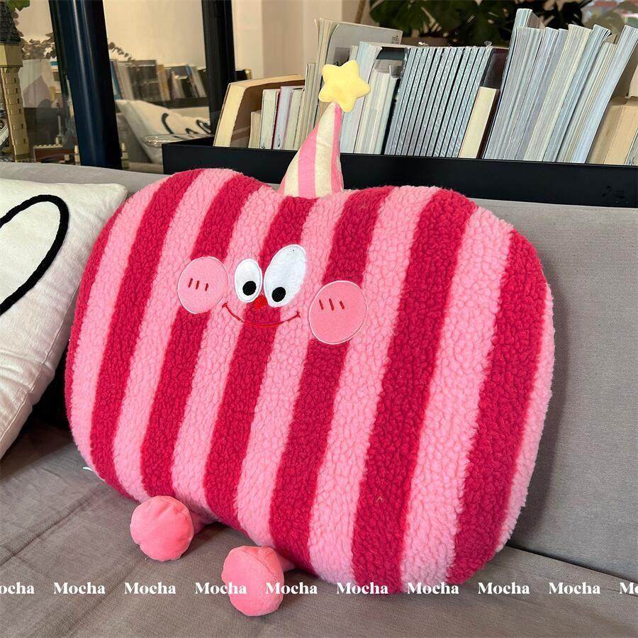 网红多巴胺羊羔绒毛肚枕头办公室靠垫可爱护颈助眠学生宿舍午睡枕,淘宝优惠券,粉丝福利购,淘宝优惠卷