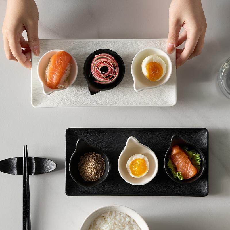 米立风物鱼子酱勺调味碟创意小菜碟烤肉蘸料碟陶瓷餐具冷菜小吃碟,淘宝优惠券,粉丝福利购,淘宝优惠卷