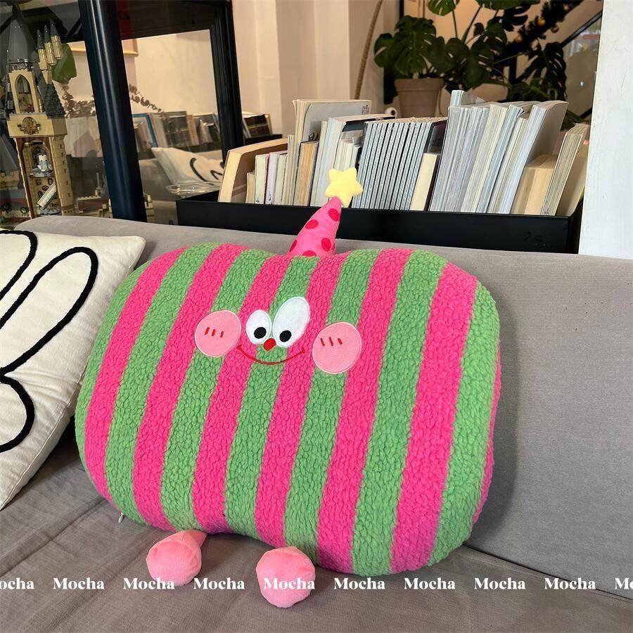 网红多巴胺羊羔绒毛肚枕头办公室靠垫可爱护颈助眠学生宿舍午睡枕,淘宝优惠券,粉丝福利购,淘宝优惠卷