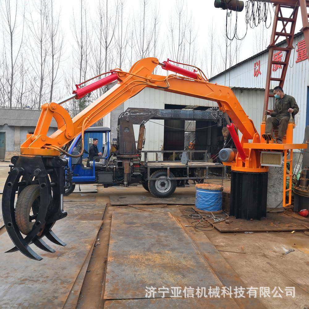 亚信小型轮式四驱装载抓木机液压抓钢机60度液压旋转抓钢机,淘宝优惠券,粉丝福利购,淘宝优惠卷