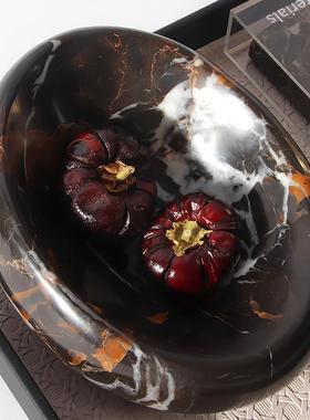 意大利无障碍豪华托盘香薰烛台组合饰品售楼处样板房茶几边桌高端