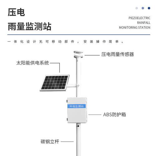 水库雨量监测仪水位雨量监测系统自动雨量站防汛翻斗式雨量监测站 - 图1