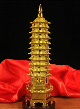 纯铜11层文昌塔铜11层13层铜9层7层文昌塔学习工艺桌面饰品