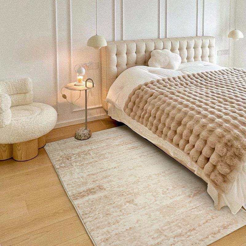 Bed front mat, bedroom bedside carpet, simple light luxury high-end living room bedside bedside light luxury bedside carpet floor mat waterproof