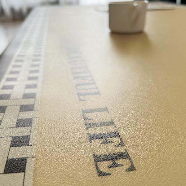 皮革桌布防水防油免洗桌布轻奢高级学生长方形餐桌台布茶几桌垫,淘宝优惠券,粉丝福利购,淘宝优惠卷