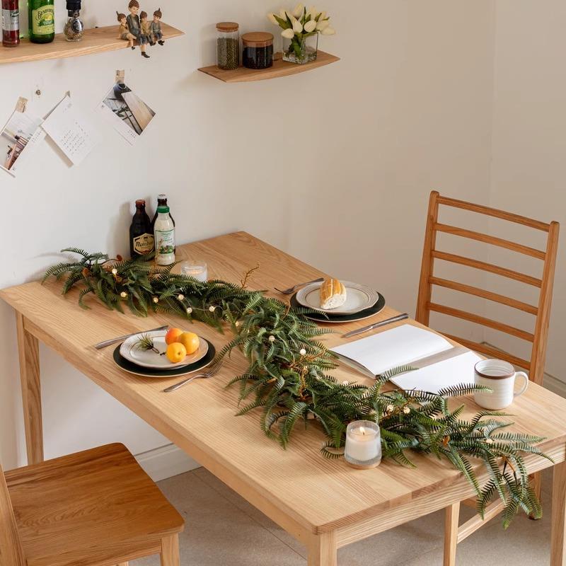 掬涵仿真蕨类绿植蕨叶山边草藤蔓花环软胶墙面景观造景装饰品摆件 - 图0