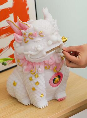 客厅吧台摆件大号容量只进不出储钱罐创意玄关装饰招财貔貅存钱罐