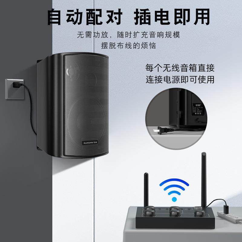 壁挂无线音响店铺舞蹈教室餐厅健身房会议室商用音箱组合套装,淘宝优惠券,粉丝福利购,淘宝优惠卷