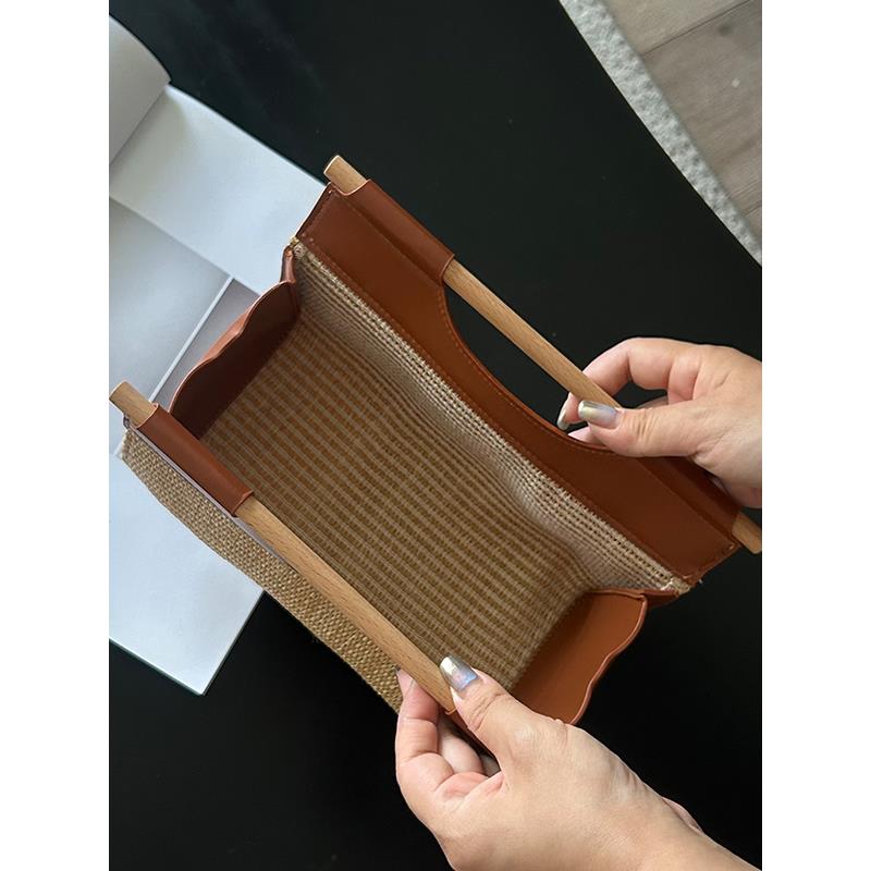 SilentWind中古编织皮革纸巾盒家用客厅玄关餐巾收纳盒桌面抽纸盒 - 图3