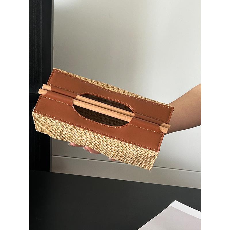 SilentWind中古编织皮革纸巾盒家用客厅玄关餐巾收纳盒桌面抽纸盒 - 图2