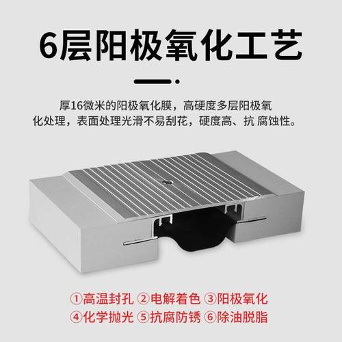 建筑变形缝厂家不锈钢楼地面抗震沉降缝内外墙铝合金盖板型伸缩缝 - 图0