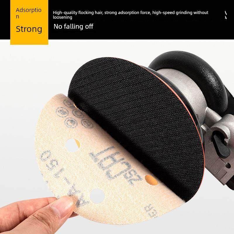 植绒砂纸 5寸6孔黄砂汽车腻子灰打磨砂纸片圆盘植绒砂纸厂家,淘宝优惠券,粉丝福利购,淘宝优惠卷